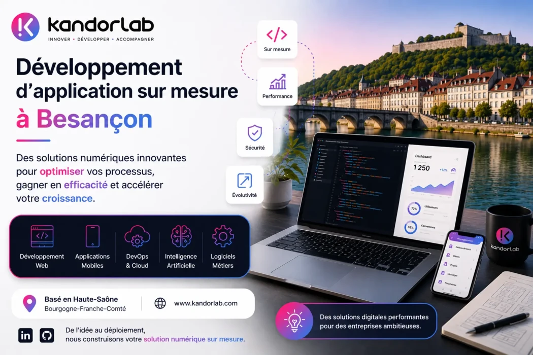 Développement d'application sur mesure à Besançon : Guide complet 2026